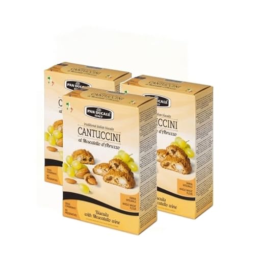 Pan Ducale - Cantuccini mit Moscatello d'Abruzzo - Traditionelle italienische Knusperkekse - 3 x 200 g von PAN DUCALE