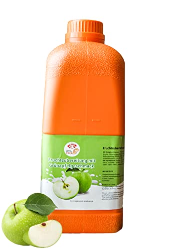 Fruchtsirup für Bubble Tee 2,5kg Apfel Konzentrat Sirup Bubble Tea Set Lassi, Smoothie, Slush Getränkesirup - 100% Vegan Glutenfrei Alkoholfrei von PANDA MEISTER