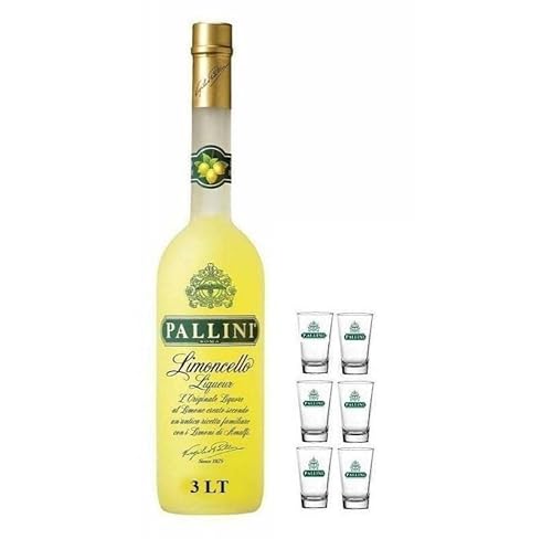 PALLINI LIQUORE LIMONCELLO 3 LT CON 6 BICCHIERI von PAOLUCCI