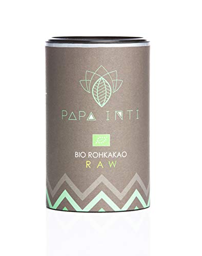 PAPA INTI Raw - Bio Rohkakao (Criollo) Pulver 350g aus Peru von PAPA INTI Kakao