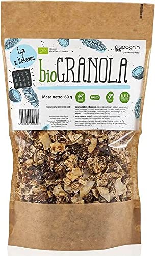 GRANOLA Feige mit glutenfreier Kokosnuss BIO 60 g - PAPAGRIN von PAPAGRIN