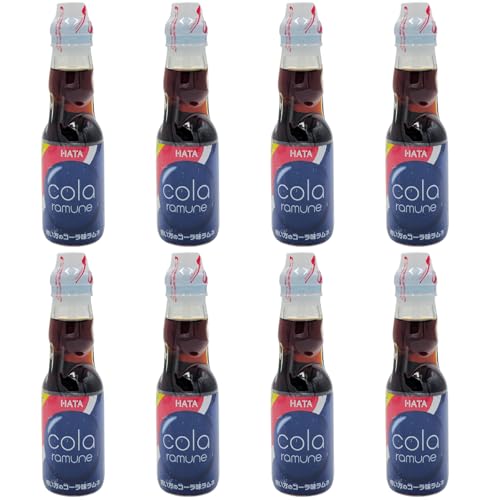 PARHIAN-GROUP Hata Kosen Ramune Cola | 8x200ml | Aromatisiertes, kohlensäurehaltiges Getränk | Trendgetränk aus Japan von PARTHIAN-GROUP