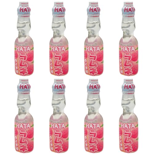 PARHIAN-GROUP Hata Kosen Ramune Sakura | 8x200ml | Aromatisiertes, kohlensäurehaltiges Getränk | Trendgetränk aus Japan von PARTHIAN-GROUP