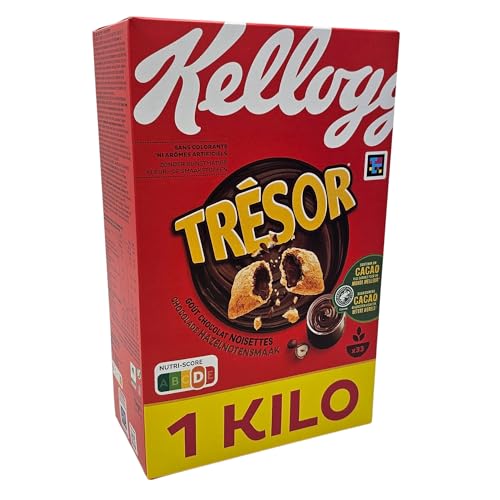 Frühstückscerealien | Kellogg's Tresor Choco Nut 1kg | Angereichert mit Vitamin B12, Vitamin B6, Riboflavin und Thiamin von PARTHIAN-GROUP