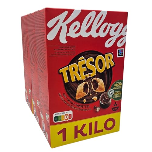 Frühstückscerealien | Kellogg's Tresor Choco Nut (3x1kg) | Angereichert mit Vitamin B12, Vitamin B6, Riboflavin und Thiamin von PARTHIAN-GROUP