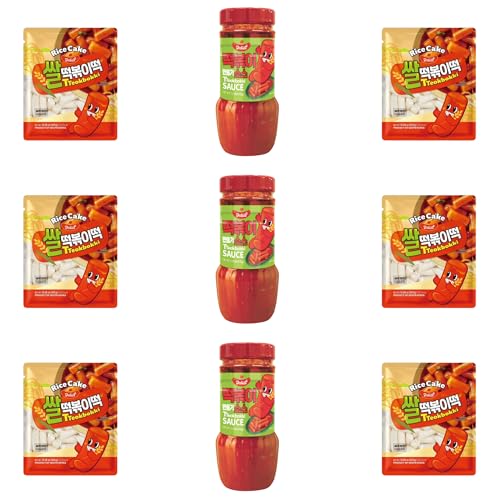 Reiskuchen Paket | 3x Delief Tteokbokki Sauce & 6x Delief Ricecakes | L-Paket | Alles für ein leckeres Gericht aus Korea von PARTHIAN-GROUP