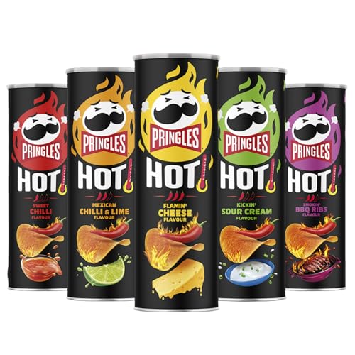 Stapelchips | 5x160g HOT-Mix | Entdecke die verschiedenen HOT Geschmaksrichtungen von PARTHIAN-GROUP