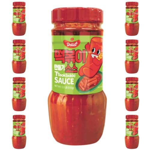 Tteokbokki Soße | Delief Soße (9 x 510g) | Original Tteokbokki Sauce aus Korea | Für authentische, koreanische Gerichte von PARTHIAN-GROUP