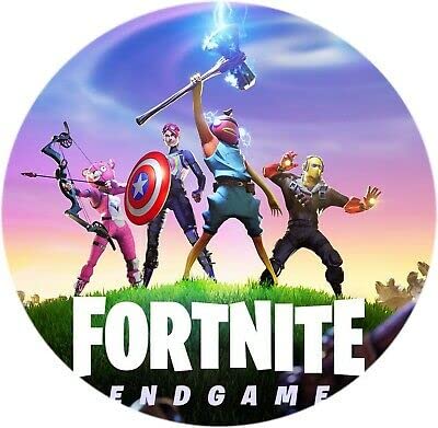 Fortnite essbare Kuchendekoration aus essbarem Oblatenpapier (07) von PARTYLANDIA