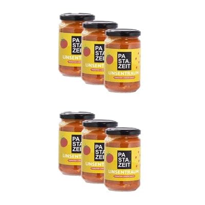 Pastazeit Linsentraum Bio Tomaten-Linsen Sauce, 6er Pack von PASTAZEIT