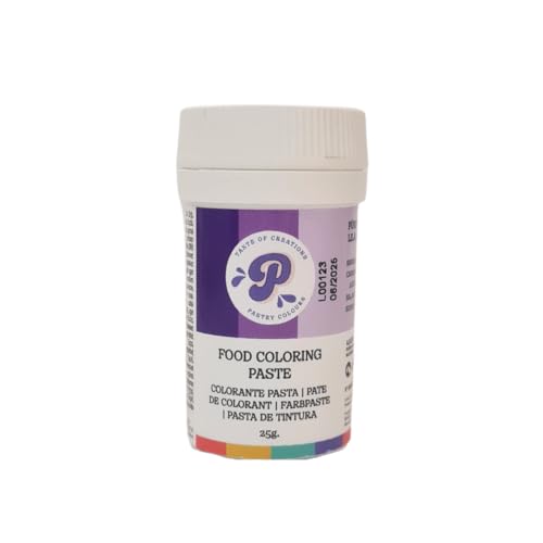 PASTRY COLOURS, Lebensmittelfarbpaste Lila, Konzentrierter Farbstoff, Intensive Farbe für Ihre Backwaren, 25 Gr von PASTRY COLOURS