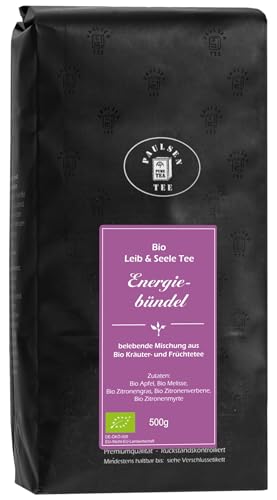 Bio Energiebündel 500g (45,90 Euro/kg) Paulsen Tee Kräuter- und Früchteteemischung rückstandskontrolliert & zertifiziert von PAULSEN TEE PURE TEA