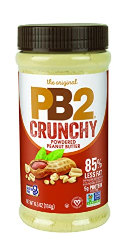 PB2 Crunchy Powdered Peanut Butter - Peanut Butter Powder with Small Crunchy Peanut Pieces [6.5oz Jar] von PB2