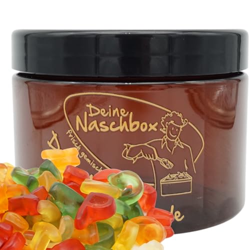 Deine Naschbox | Fruchtgummi-Buchstaben Mix | 350g Pot | Pöttchen - Schönes Geschenk zum Schulbeginn - Fruchtiges ABC von PE ÄM