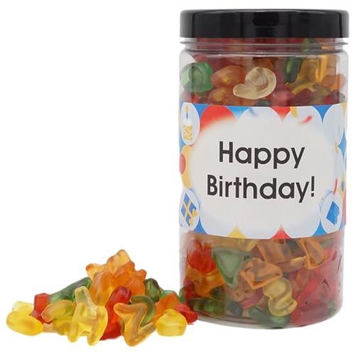 Deine Naschbox | Fruchtgummi-Buchstaben Mix | personalisierbar | 1kg Pot | XL Großpackung - Motive für viele Gelegenheiten - Geschenk von PE ÄM