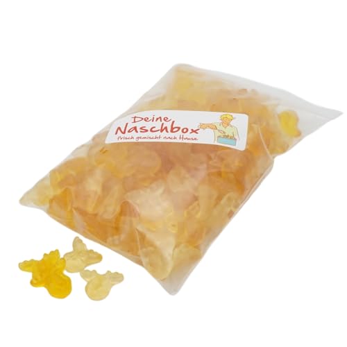 Deine Naschbox | Fruchtgummi Eierpunsch Elche | 500g Nachfüllbeutel | Minimale Verpackung 100% recyclebar - Großpackung - Eierpunsch Elche - Saftig von PE ÄM