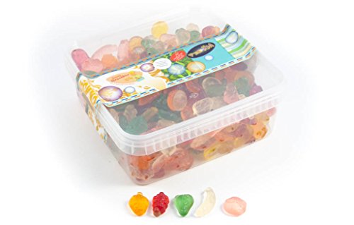 Deine Naschbox - Fruchtgummi Früchte Cocktail - Zuckerfrei - 1 kg Süßigkeiten Box - XL Großpackung von PE ÄM