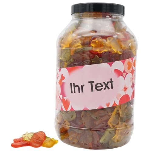 Deine Naschbox | Fruchtgummi Weihnachtsmischung | personalisierbar | 3kg Mega Pot | XXL Großpackung - Motive für viele Gelegenheiten - Geschenk von PE ÄM