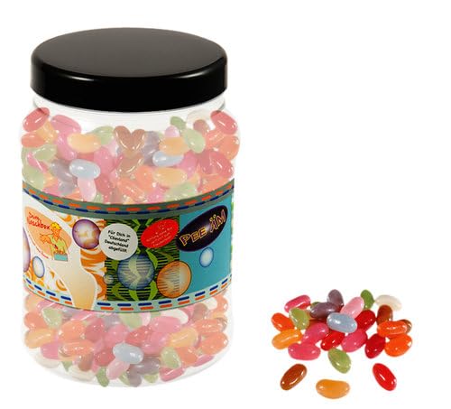 Deine Naschbox | Rexim Jelly Beans | 2kg Big Pot | XXL Großpackung für Party, Candybar & als Geschenk - Gelatinefrei - Bunter Frucht-Mix von PE ÄM