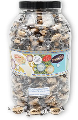 Deine Naschbox | Zuckerfreie Buttercreme Bonbons | 1,5kg Mega Pot | XXL Großpackung für Party, Candybar & als Geschenk - Butter Toffee Geschmack von PE ÄM