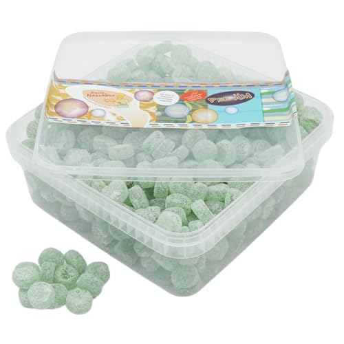 Deine Naschbox | Zuckerfreie Fruchtgummi Eukamints | 1kg Naschbox | XL Großpackung für Party, Candybar & als Geschenk - Eukalyptus Menthol Drops von PE ÄM