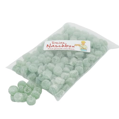 Deine Naschbox | Zuckerfreie Fruchtgummi Eukamints | 500g Nachfüllbeutel | Minimale Verpackung 100% recyclebar - Großpack - Eukalyptus Menthol Drops von PE ÄM