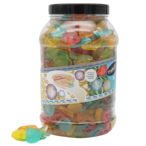 Deine Naschbox | Zuckerfreie Fruchtgummi Meeresfrüchte | 2kg Big Pot | XXL Großpackung für Party, Candybar & als Geschenk - Fruchtige Mischung von PE ÄM