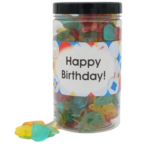 Deine Naschbox | Zuckerfreie Fruchtgummi Meeresfrüchte | personalisierbar | 1kg Pot | XL Großpackung - Motive für viele Gelegenheiten - Geschenk von PE ÄM