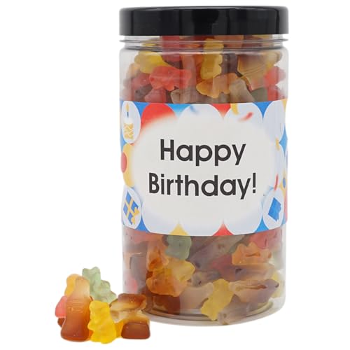 Deine Naschbox | Zuckerfreier Fruchtgummi 2er Mix#1 | personalisierbar | 1kg Pot | XL Großpackung - Motive für viele Gelegenheiten - Geschenk von PE ÄM