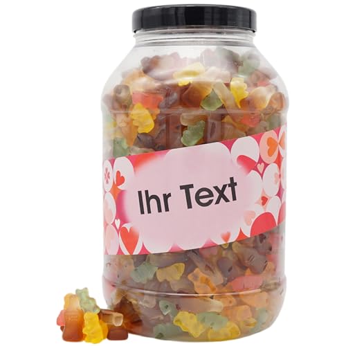 Deine Naschbox | Zuckerfreier Fruchtgummi 2er Mix#1 | personalisierbar | 3 kg Mega Pot | XXL Großpackung - Motive für viele Gelegenheiten - Geschenk von PE ÄM