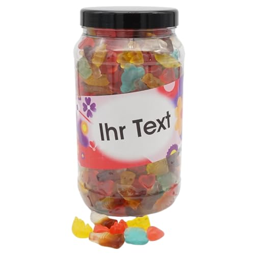 Deine Naschbox | Zuckerfreier Fruchtgummi 4 Sorten Mix | 2kg Big Pot | XXL Großpackung - Motive für viele Gelegenheiten - Geschenkidee von PE ÄM