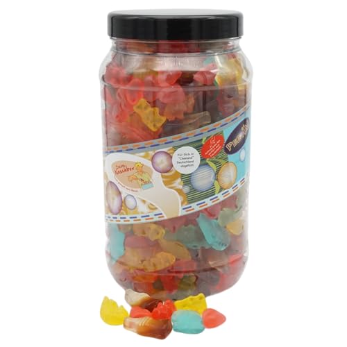 Deine Naschbox | Zuckerfreier Fruchtgummi 4 Sorten Mix | 2kg Big Pot | XXL Großpackung für Party, Candybar & als Geschenk - Cola - Frucht von PE ÄM