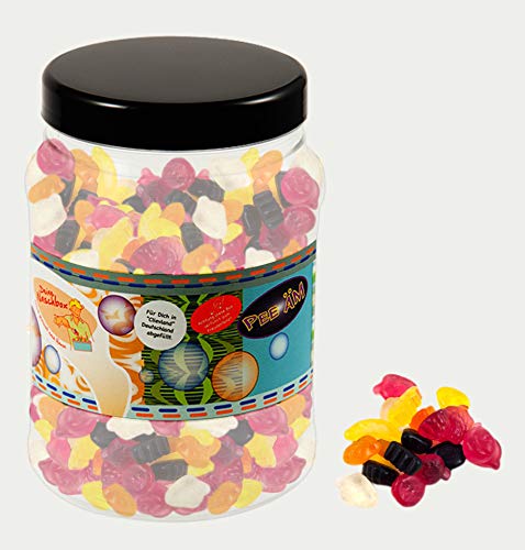 Deine Naschbox | Zuckerfreier Fruchtgummi Früchte Cocktail | 3kg Mega Pot | XXL Großpackung für Party, Candybar & als Geschenk - Saftiger Nasch Mix von PE ÄM