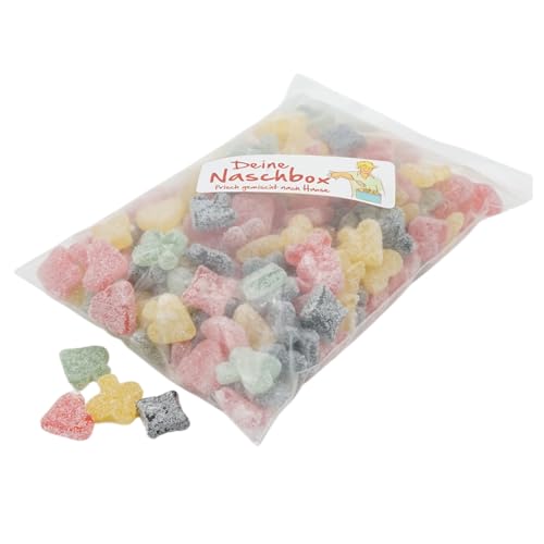 Deine Naschbox | Zuckerfreier Fruchtgummi Pokermix | 1kg Nachfüllbeutel | Minimale Verpackung 100% recyclebar - XL Packung - Karo, Pik, Kreuz & Herz von PE ÄM