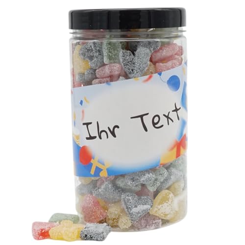 Deine Naschbox | Zuckerfreier Fruchtgummi Pokermix | Personalisierbar | 1kg Pot | XL Großpackung - Motive für viele Gelegenheiten - Geschenk von PE ÄM