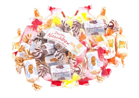 Deine Naschbox | Zuckerfreier Toffee Mix | 500g Nachfüllbeutel | Minimale Verpackung 100% recyclebar - XL Pack - Caribean Cream - Fruchtsaft - Toffees von PE ÄM