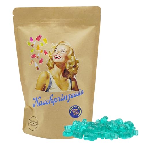 PE ÄM | Naschbeutel mit tollen Motiven | kompostierbar | Größe M | gefüllt mit 450g PE ÄM - Zuckerfreiem Fruchtgummi Energy Meerestieren | Fruchtig von PE ÄM