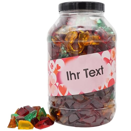 PE ÄM | Zuckerfreie Fruchtgummi 5er Frucht Mix M'Ecks | 3 kg Mega Pot | XXL Packung - Motive für viele Gelegenheiten - Geschenkidee | Süß & Saftig von PE ÄM