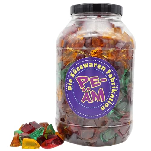 PE ÄM | Zuckerfreie Fruchtgummi 5er Frucht Mix M'Ecks |3kg Mega Pot | XXL Pack für Party, Candybar & als Geschenk | Süß & Saftig | Premiumfruchtgummi von PE ÄM