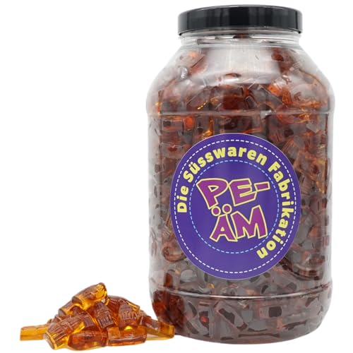 PE ÄM | Zuckerfreie Fruchtgummi Colafläschchen |3kg Mega Pot | XXL Pack für Party, Candybar & als Geschenk | Aromatisch & Würzig | Premiumfruchtgummi von PE ÄM