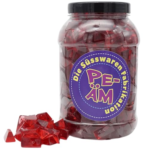 PE ÄM | Zuckerfreie Fruchtgummi Erdbeer M'Ecks | 2kg Big Pot | XXL Pack für Party, Candybar & als Geschenk | Süß & Saftig | Premiumfruchtgummi von PE ÄM