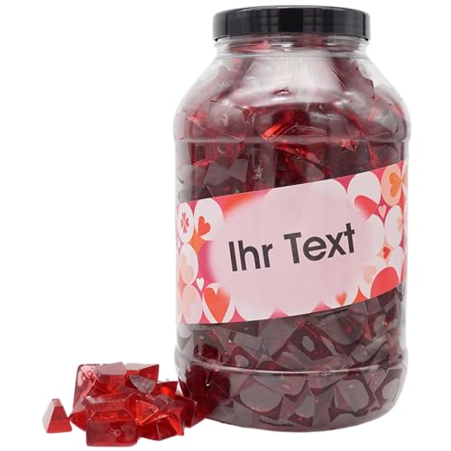 PE ÄM | Zuckerfreie Fruchtgummi Erdbeer M'Ecks | 3 kg Mega Pot | XXL Packung - Motive für viele Gelegenheiten - Geschenkidee | Premiumfruchtgummi von PE ÄM