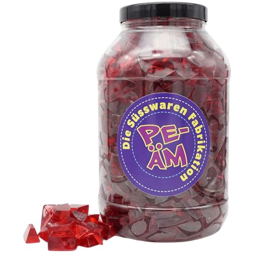 PE ÄM | Zuckerfreie Fruchtgummi Erdbeer M'Ecks |3kg Mega Pot | XXL Pack für Party, Candybar & als Geschenk | Süß & Saftig | Premiumfruchtgummi von PE ÄM