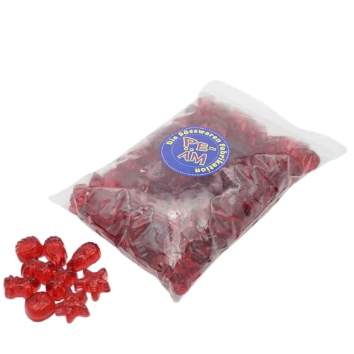 PE ÄM | Zuckerfreie Fruchtgummi Erdbeer Meerestiere | 1kg Nachfüllbeutel | Minimale Verpackung 100% recyclebar | Süß & Saftig | Premiumfruchtgummi von PE ÄM