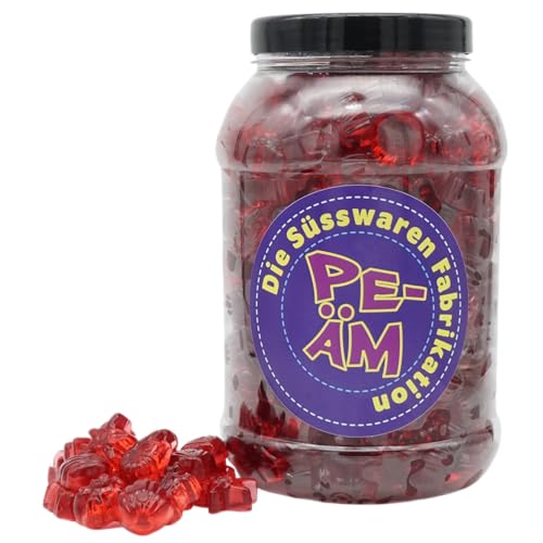 PE ÄM | Zuckerfreie Fruchtgummi Erdbeer Meerestiere | 2kg Big Pot | XXL Pack für Party, Candybar & als Geschenk | Süß & Saftig | Premiumfruchtgummi von PE ÄM