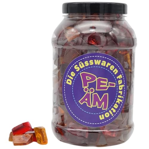 PE ÄM | Zuckerfreie Fruchtgummi Kirsch/Cola M'Ecks | 2kg Big Pot | XXL Pack für Party, Candybar & als Geschenk | Saftiger Mix | Premiumfruchtgummi von PE ÄM