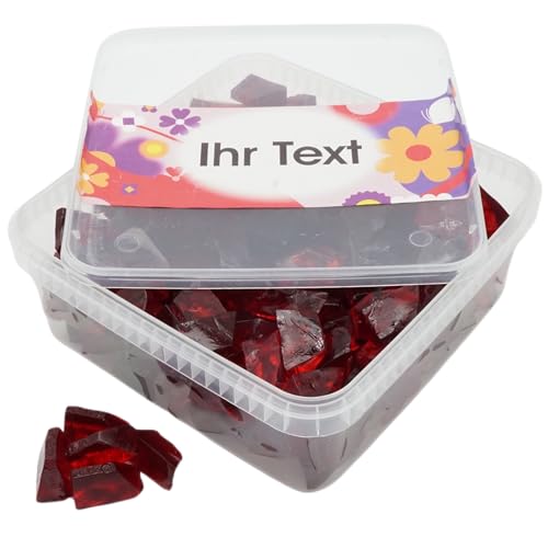 PE ÄM | Zuckerfreie Fruchtgummi Kirsch M'Ecks | 1kg Naschbox | XL Großpackung - Motive für viele Gelegenheiten - Geschenkidee | Premiumfruchtgummi von PE ÄM