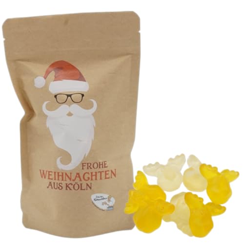 Santa Cool Beutel |Gefüllt mit 150g Fruchtgummi Eierpunsch Elchen von PE ÄM