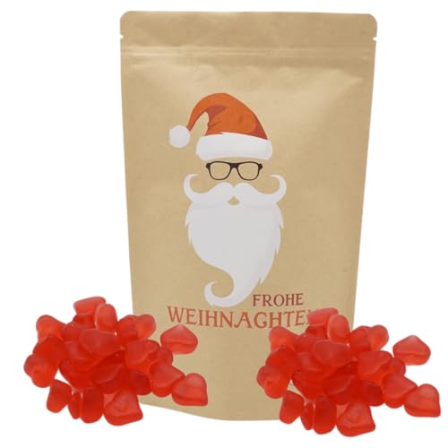 Santa Cool Beutel |Gefüllt mit 450g Fruchtgummi Glühweinherzen von PE ÄM