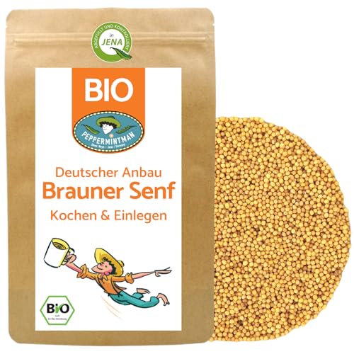 BIO Braune Senfkörner 250g - Deutscher Anbau - Sareptasenf - Würzen & Senf herstellen - PEPPERMINTMAN von PEPPERMINTMAN Oliver Neye - Jena / Germany